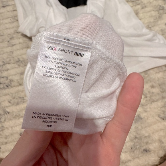 VSX Victorias Secret White Sport Tank Small - Picture 2 of 3